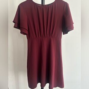 Lulus Elegant Burgundy Dress